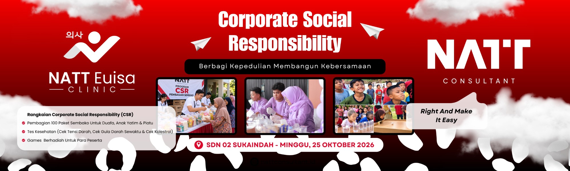 NATT Consultant Gelar Program Corporate Social Responsibility (CSR): Berbagi Kepedulian, Membangun Kebersamaan